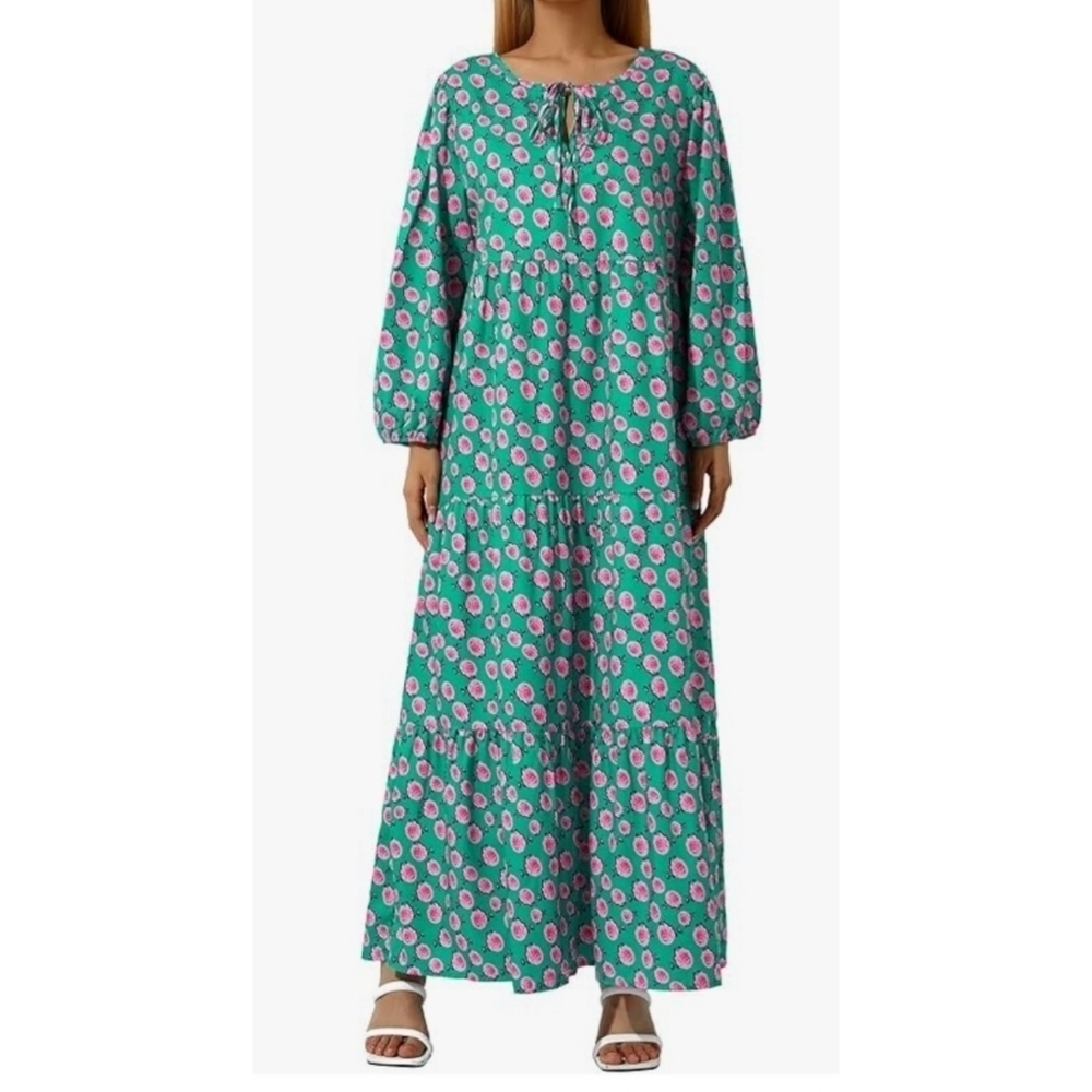 Oversized Woman's Boho Floral Dress